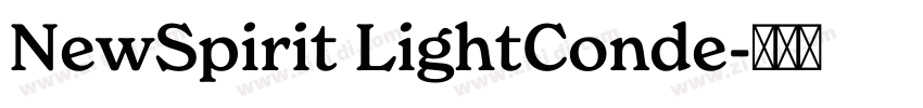 NewSpirit LightConde字体转换